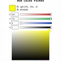 Yellow RGB Color Picker