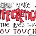 You Make a Difference Clip Art