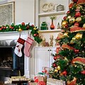 Zoom Background Funny Christmas Fireplace