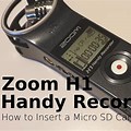 Zoom Recorder with Memory Card Slot