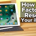 iPad Reset to Factory