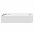 iPhone Top Bar Text Message PNG