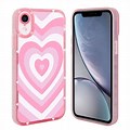 iPhone XR Case Clear with Heart in Middle