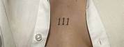 111 Angel Number Tattoo