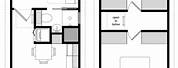 12X24 Two-Level Tiny House Floor Plans