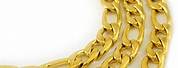 18K Solid Gold Plated Figaro Chain