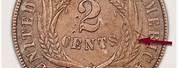 2 Cent Coin with Oak Leaf