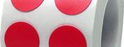 2 Inch Red Dot Stickers