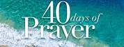 40 Days of Prayer Clip Art