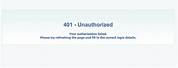 401 Error Page Template