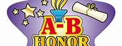 A and B Honor Roll Clip Art