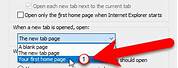 Add New Tab Web Page in Internet Explorer