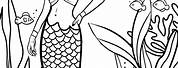 African American Mermaid Coloring Pages