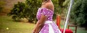 African Chitenge Wedding Dress