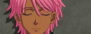 Anime with Pink Hair Boy Tan Face