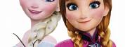 Anna and Elsa Poster High Quality