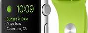 Apple Watch with Green Band PNG