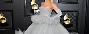 Ariana Grande Grammy Grey Dress