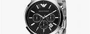 Armani Watches Black and Silver