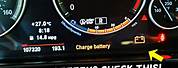 BMW Charging Low Battery Symbol