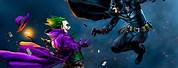 Batman Fighting Joker Artwork
