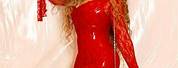 Beyoncé Red Lace Dress