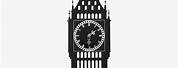 Big Ben Clock Tower Silhouette