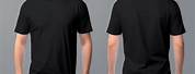 Black T-Shirt Mockup Front and Back