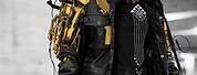 Black and Gold Cyberpunk Armor