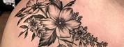 Black and Grey Flower Tattoo Designs