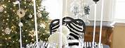 Black and Silver Christmas Party Decor