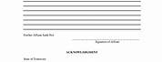 Blank Affidavit Form PDF