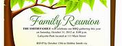 Blank Flyers for Family Reunion with Farm Background