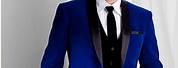 Blue Black Wedding Suits for Men