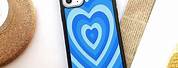 Blue Phone Case with a White Heart