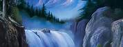 Bob Ross Most Beautiful Painting Waterfall