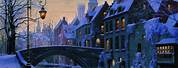 Brugge Belgium Winter