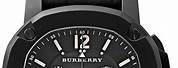 Burberry Black Leather Watches