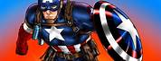 Captain America Animated Pics with Background
