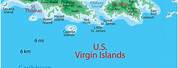 Caribbean Us Virgin Islands Map