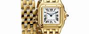 Cartier Gold Watch Double Strap