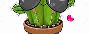 Cartoon Touching Cactus Funny