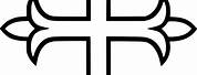 Catholic Cross Line Art