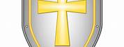 Catholic Cross and Shield Clip Art