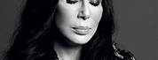 Cher Black and White Portrait