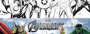 Coloring Book Avengers Front and Back