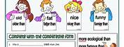 Comparative Adjectives Lessons for Kids