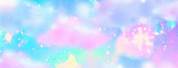 Cotton Candy Pink Galaxy Background