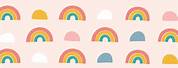 Cute Aesthetic Mac Wallpaper with Rainbow