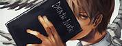 Death Note Light Writing in Book Manga